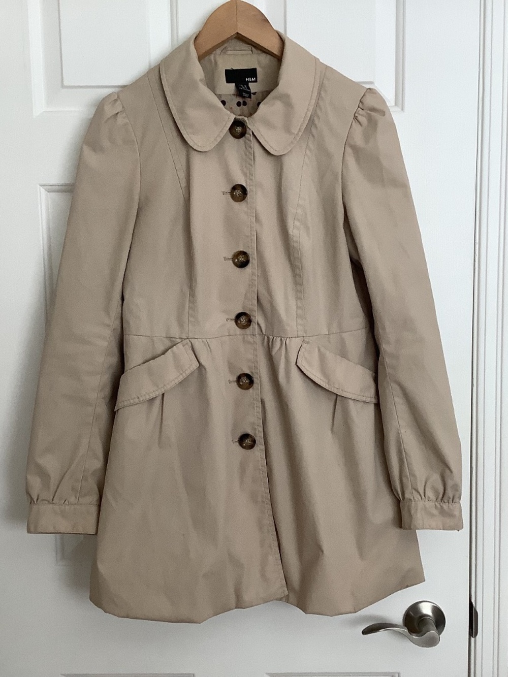 H+M Bubble Hem Tan Jacket